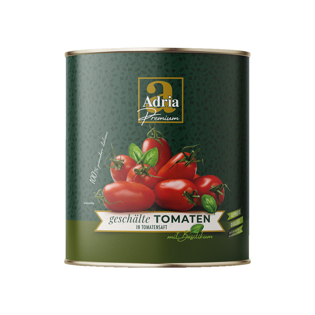 Adria geschälte Tomate m. Basilikum 3/1