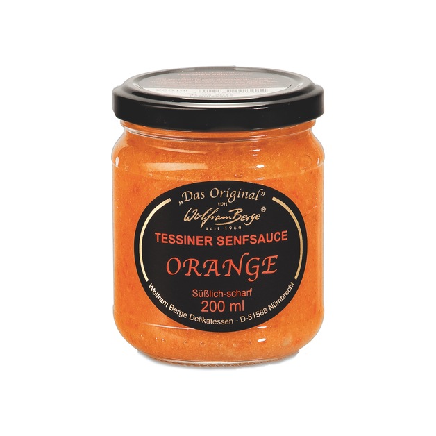 Tessiner Senfsauce Orange süßlich-scharf 200 ml