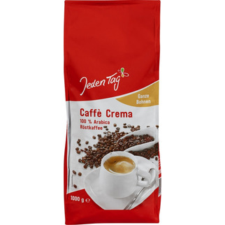 Jeden Tag Cafe Crema Röstkaffee ganze Bohne 1kg