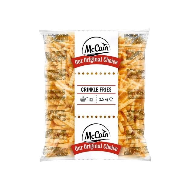 McCain Crinkle Frites tiefgekühlt 2,5 kg