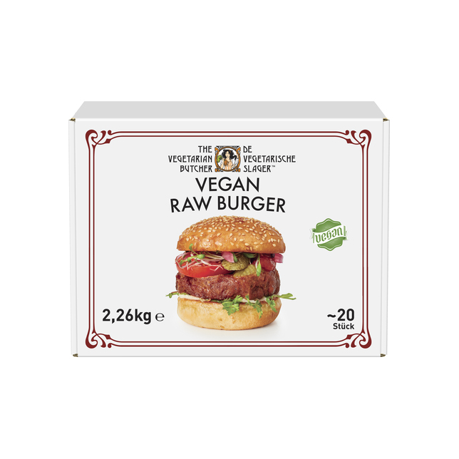 Vegan Raw Burger tk The Vegetarien Butcher 20x113g