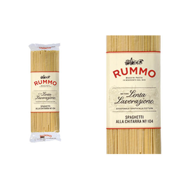 Spaghetti alla chitarra n. 104 - 500 gr - Cart. 24 pz Rummo