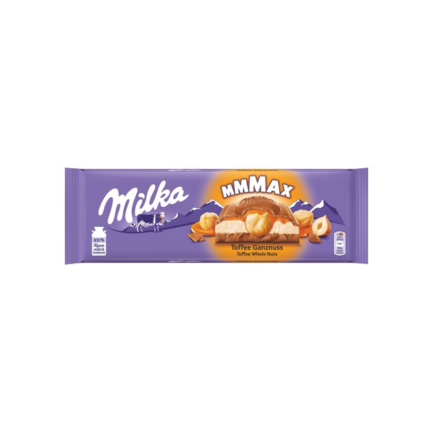 MILKA Schokolade Toffee Ganznuss 300 g