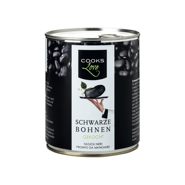 Cooks Love schwarze Bohnen essfertig 850 ml