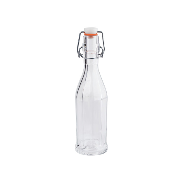 Einkochflasche Inhalt = 250 ml,  10 kant mit Bügelverschluss
