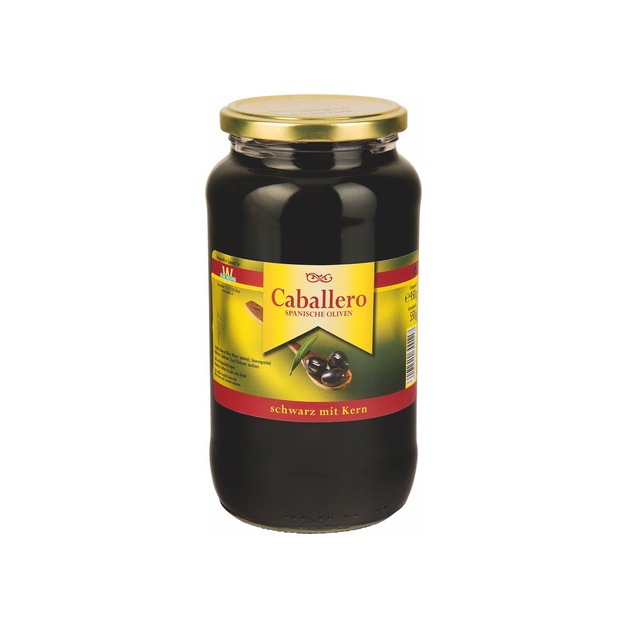 Caballero Oliven schwarz 340/360 mit Kern 935 g