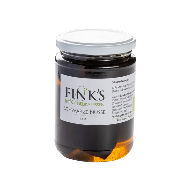 Fink Bio schwarze Nüsse, ganz 400 ml