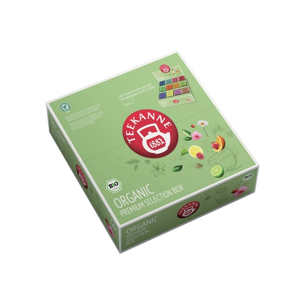 Teekanne Bio Premium Sortimentsbox Tassenportionen 180er