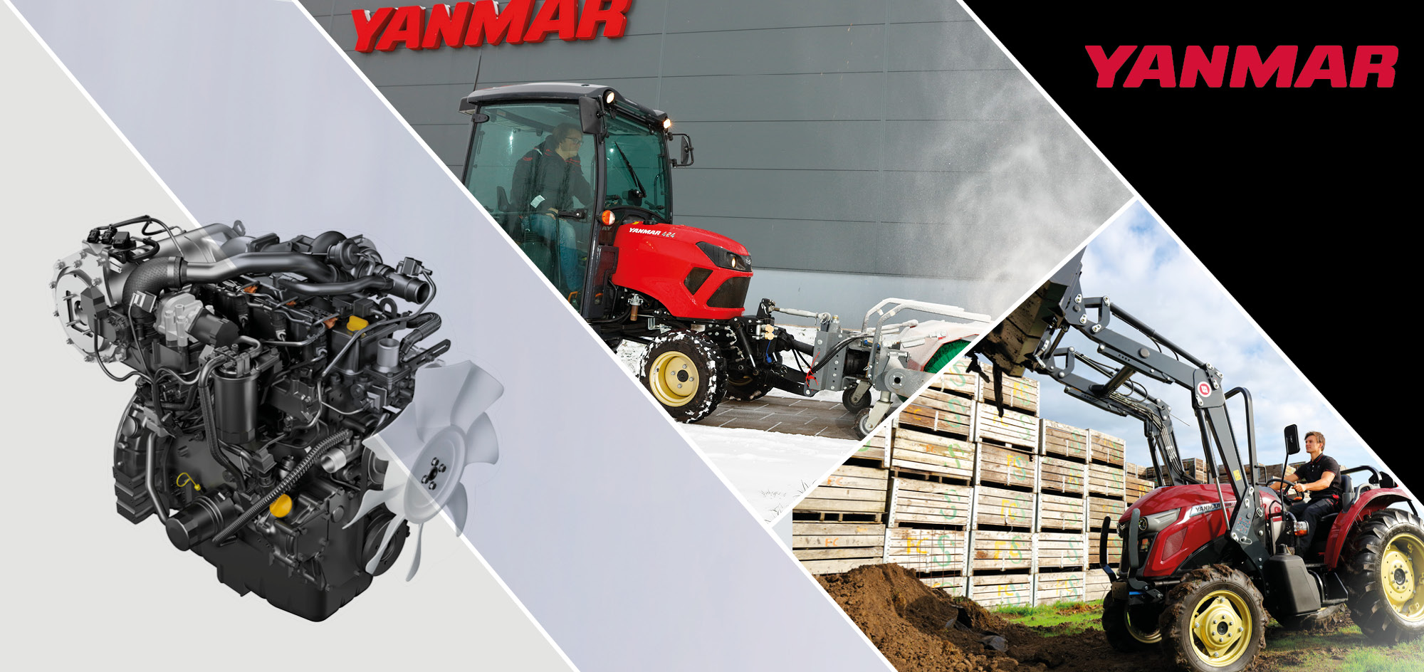 Yanmar Industrie Dieselmotoren Website Header Template