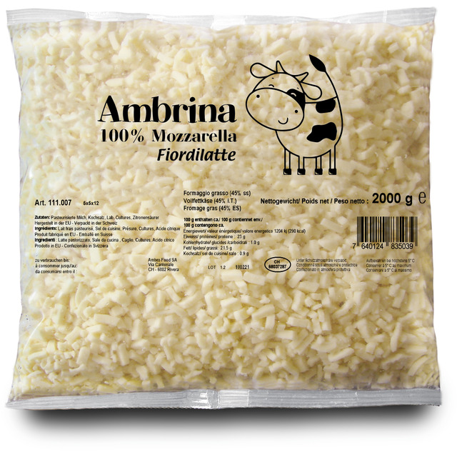 Ambro Food Online-Shop - Mozzarella 100% Ambrina 2kg