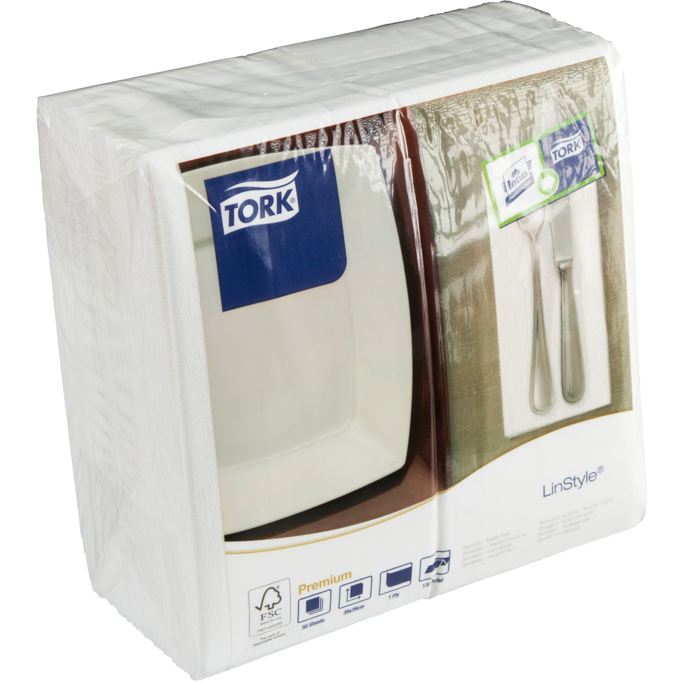 Transgourmet Österreich - Tork Linstyle Servietten 39 x 39 cm, weiß, 1 ...