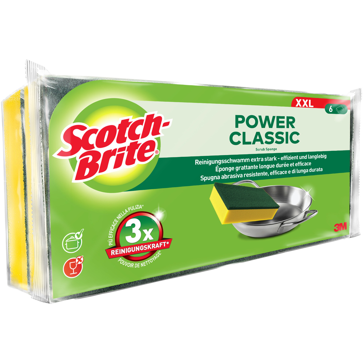 Transgourmet Österreich - Scotch Brite Reinigungsschwamm XXL 6 Stk.