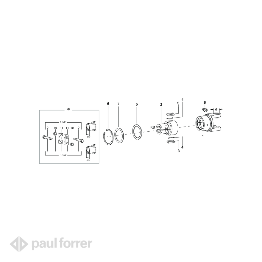 Paul Forrer AG - Freilaufkupplungen Baugrösse 2100-2500