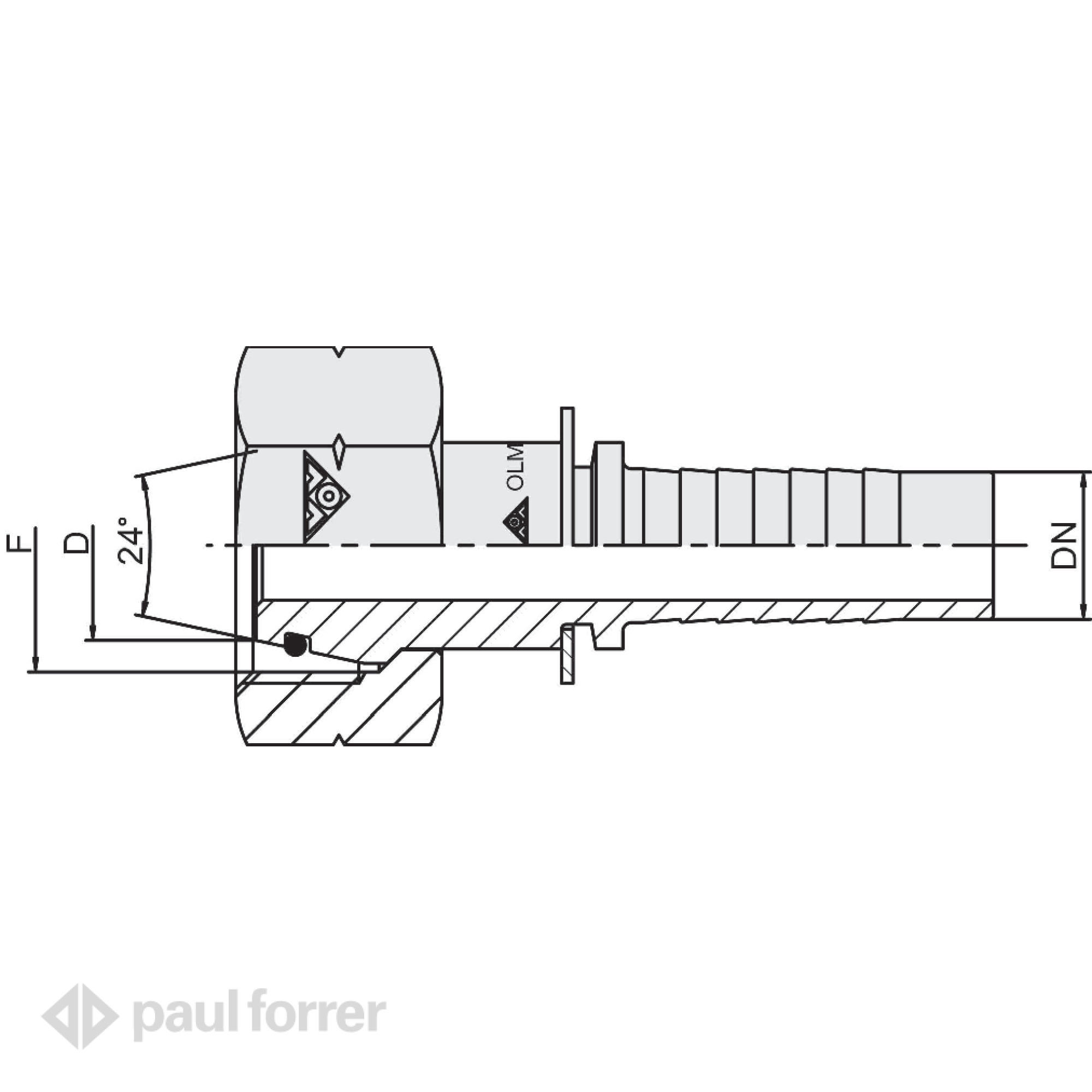 Paul Forrer AG - Raccords à sertir IT filetage métrique - cône DIN 24 ...