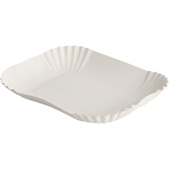 Papstar Einweg Pappschalen Serie Pure oval weiß 105 x 175 mm 250 Stück