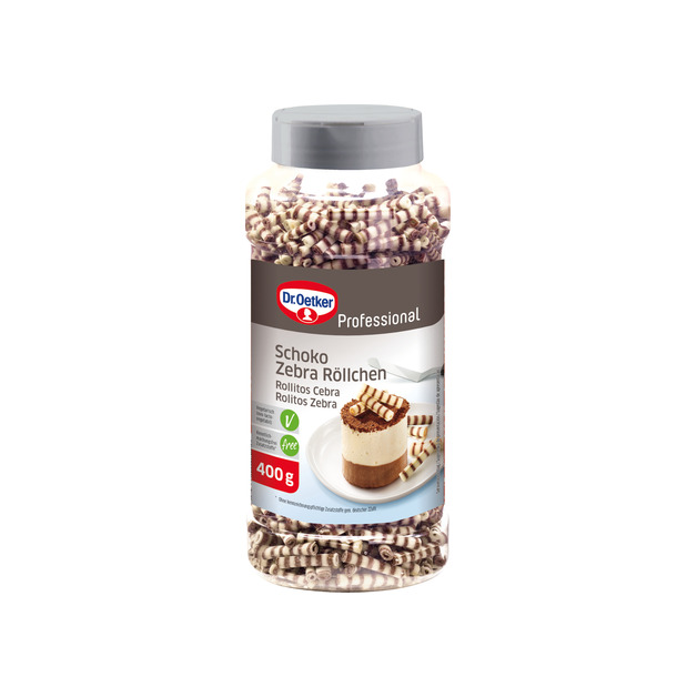 Transgourmet Österreich - Dr. Oetker Schoko Zebra Röllchen 400 g