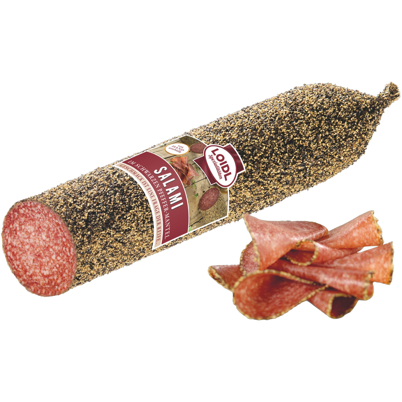 Transgourmet Österreich - Loidl Pfeffersalami schwarz ca. 1,8 kg