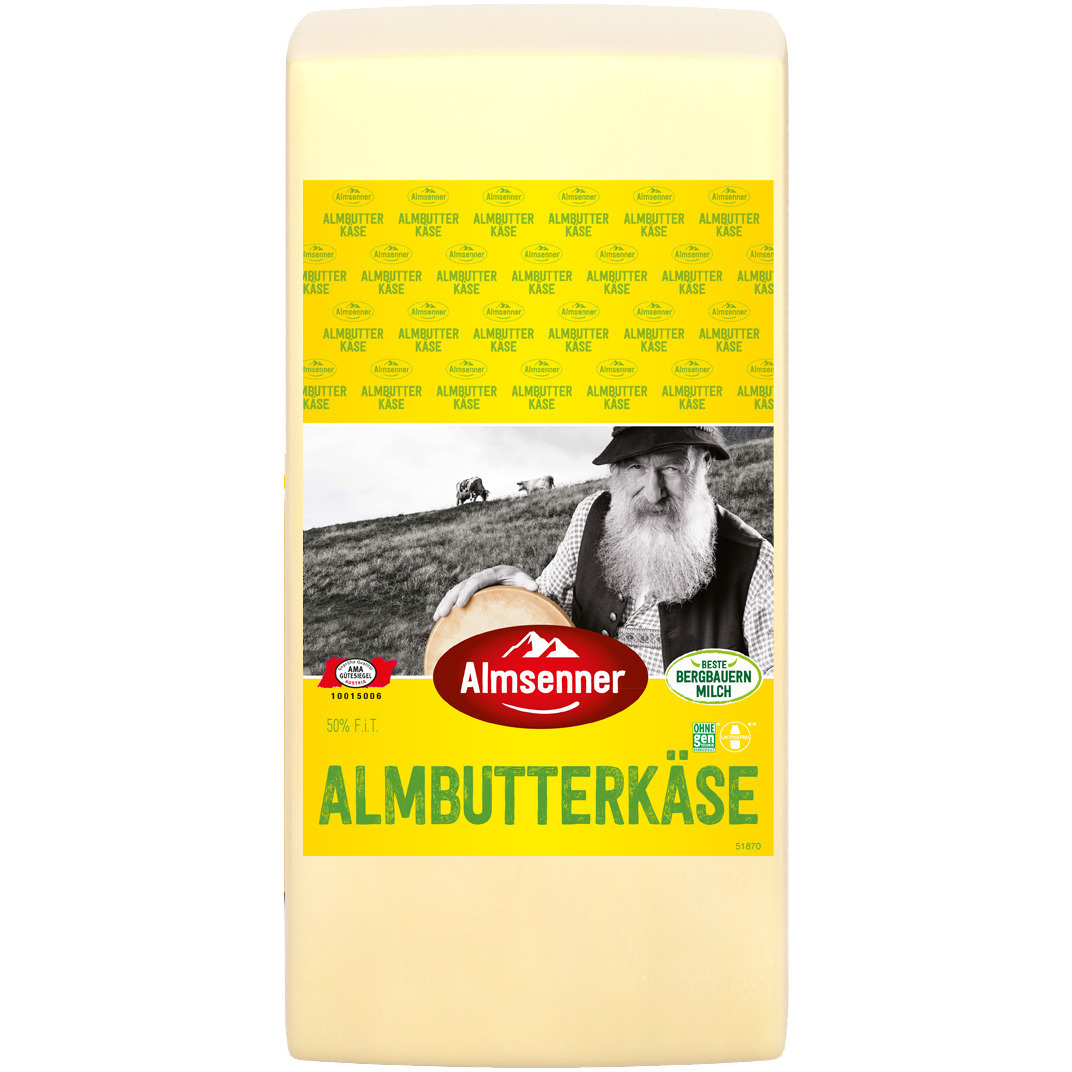 Transgourmet Österreich - Almsenner Almbutterkäse 50% Fett i. Tr. 5 ...