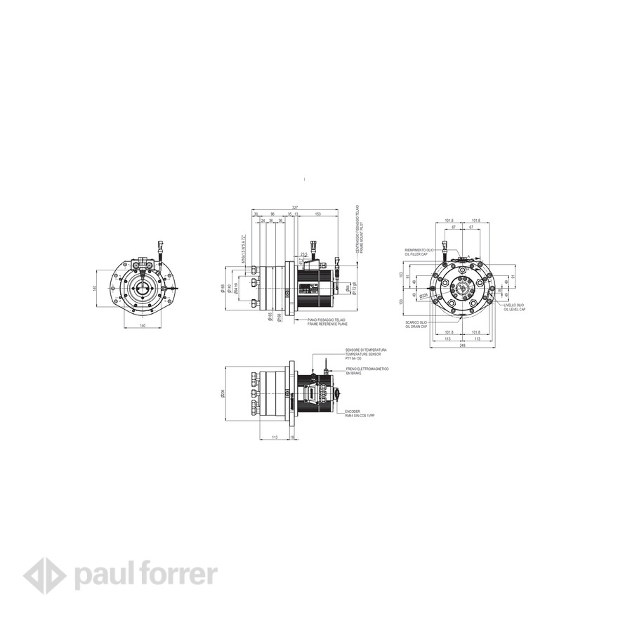 Paul Forrer AG - Elektrische Fahrantriebe «E-Drives» WD220 Serie