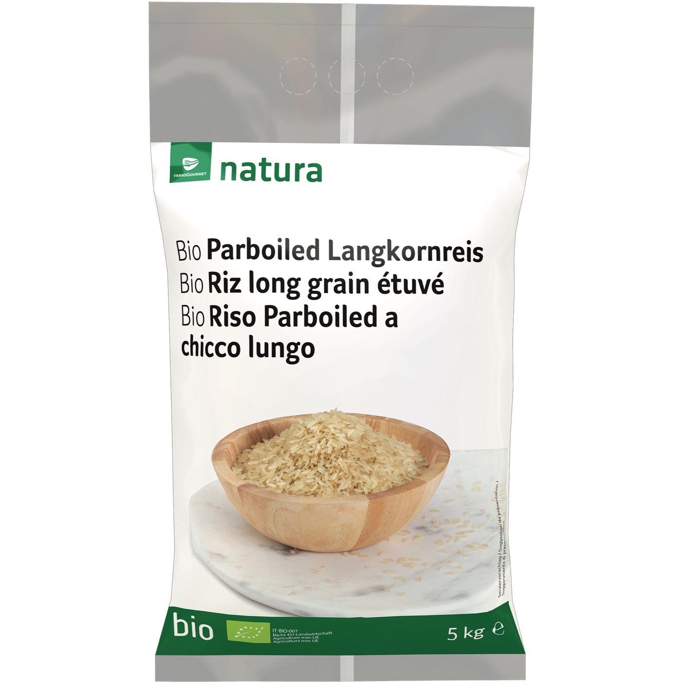 Glutenfreier weißer Langkornreis BIO 5 kg - HORECA main image 1