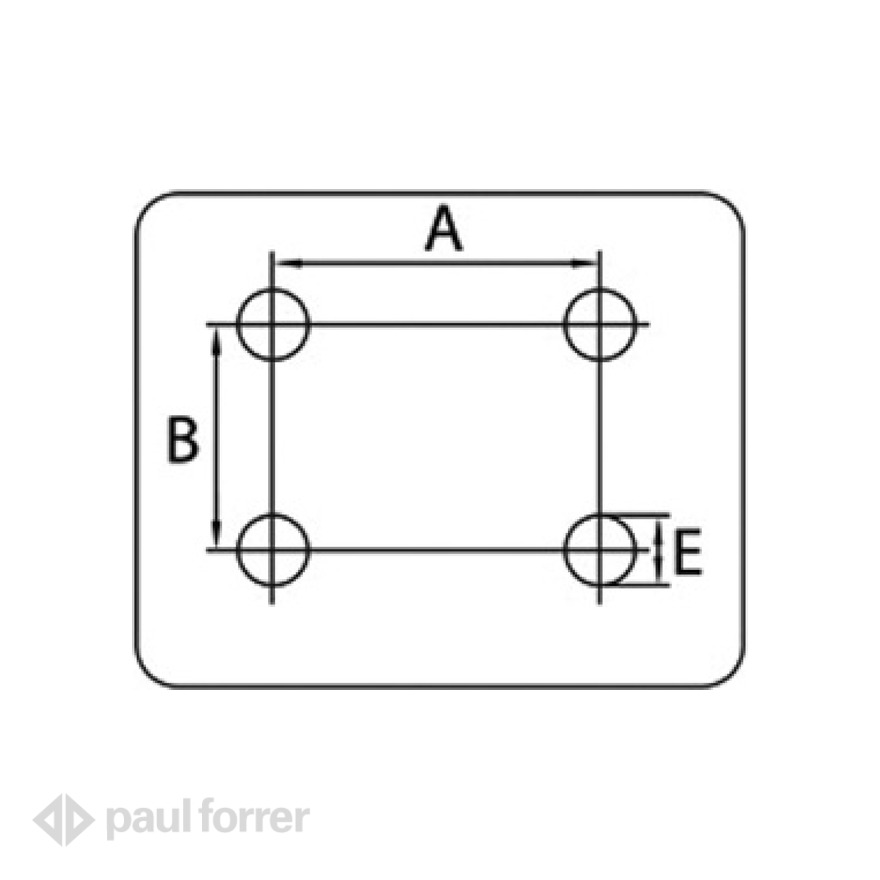 Paul Forrer AG - Verschlussflansch kpl mit Schrauben SAE 4