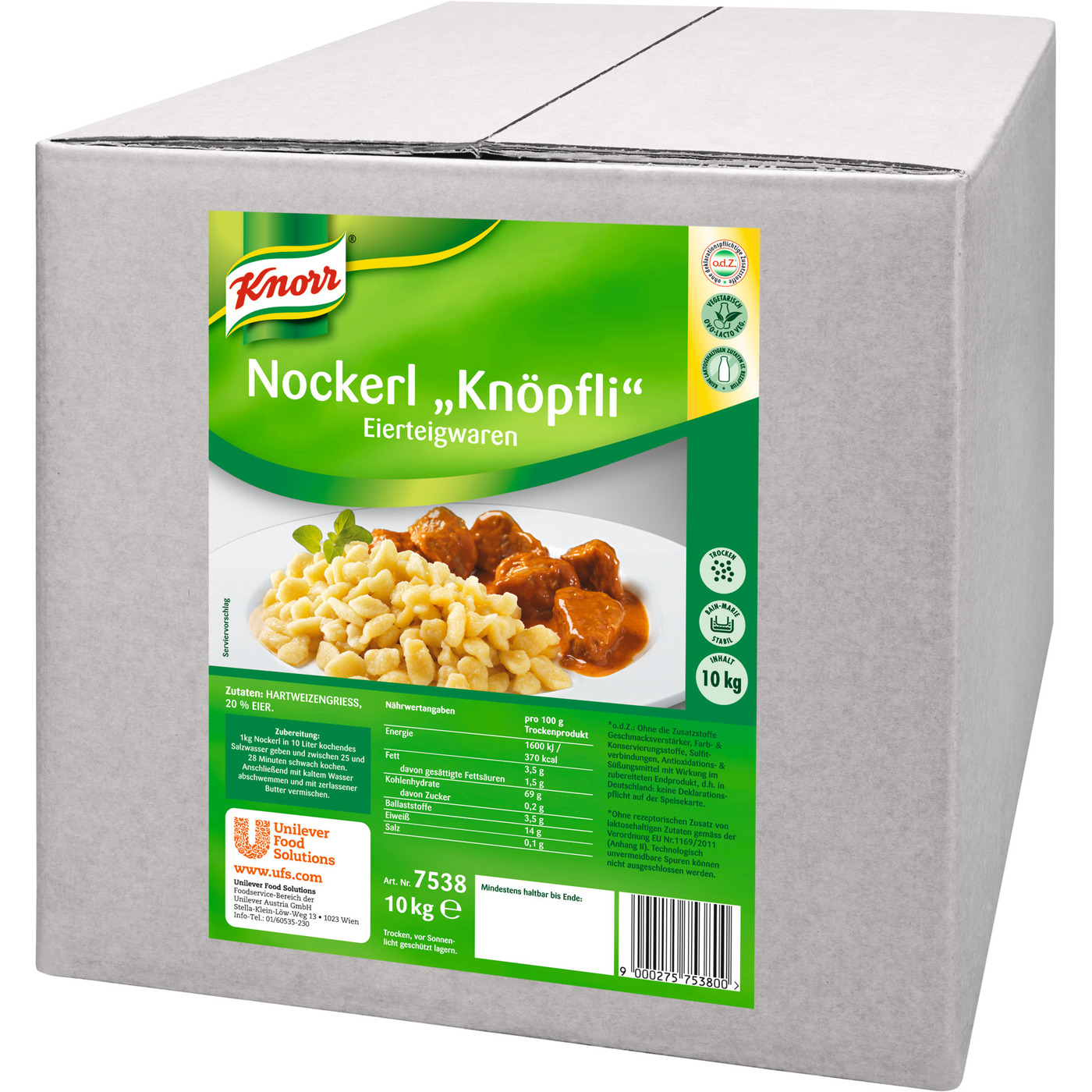 Transgourmet Österreich - Knorr Nockerl Knöpfli 10 kg