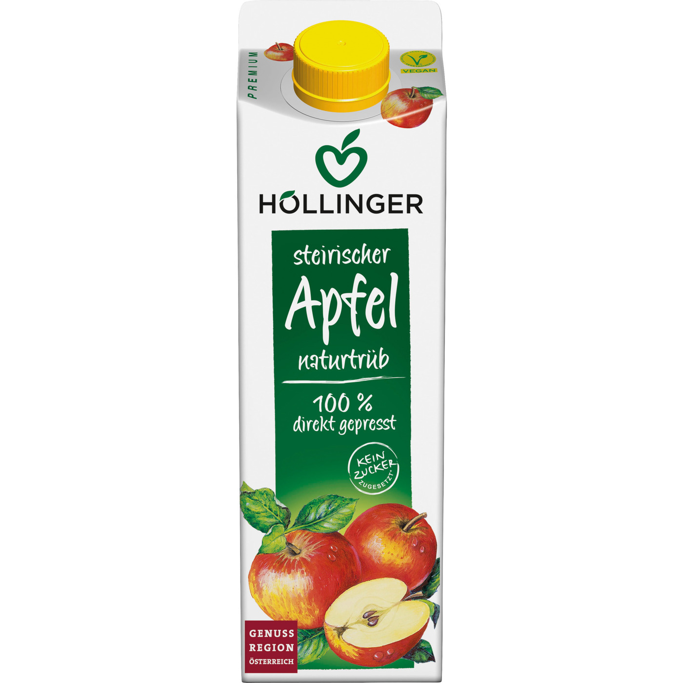 Transgourmet Österreich - Höllinger Naturtrüb Steirischer Apfelsaft 1 l Transgourmet Österreich - Höllinger Naturtrüb Steirischer Apfelsaft 1 l