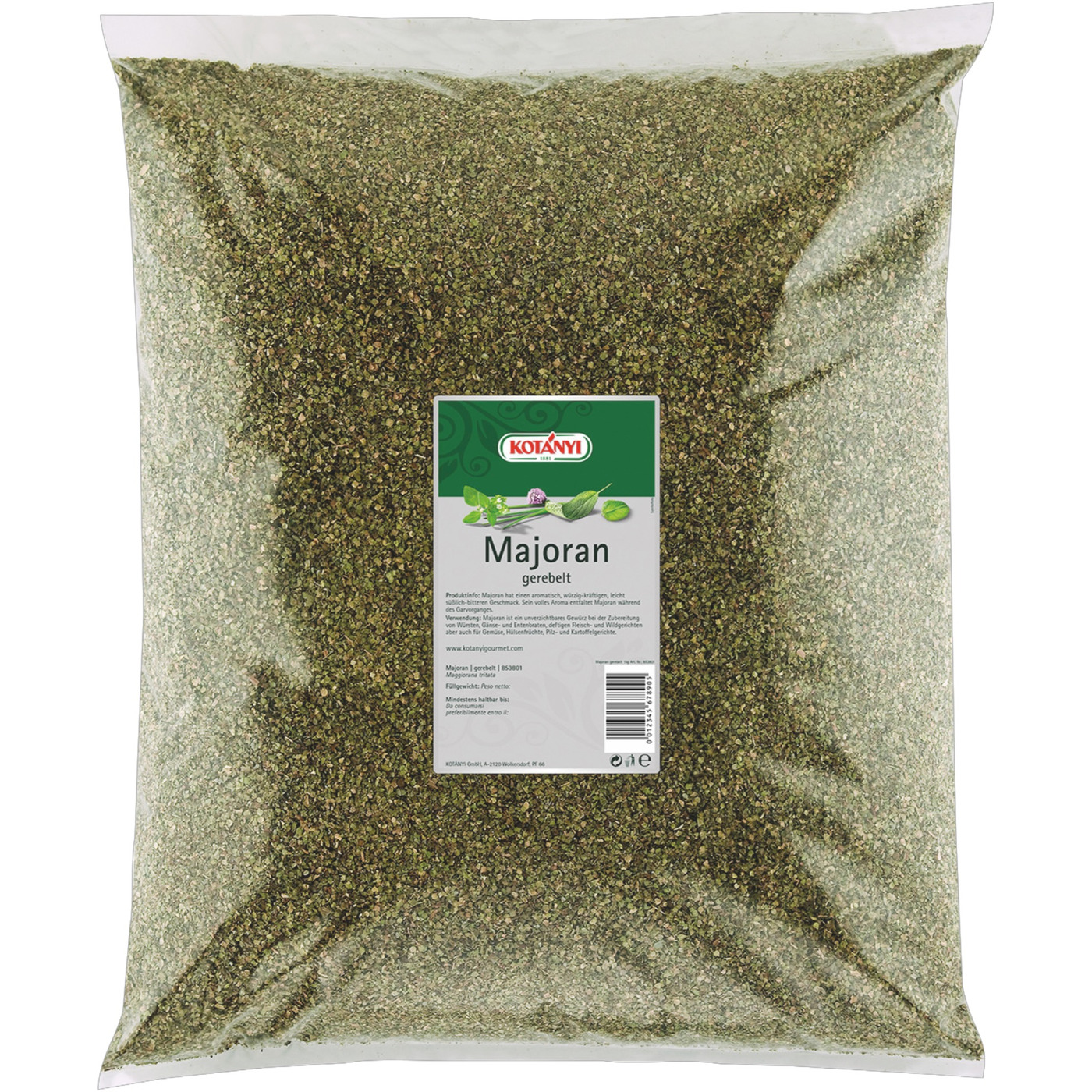 BIO Majoran Gerebelt 15g Im Glas