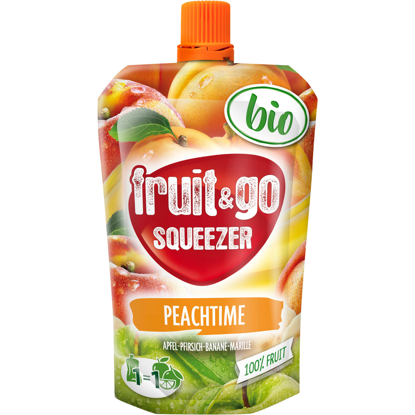 Transgourmet Österreich Bio fruit&go Squeezer Mischkarton 100 g