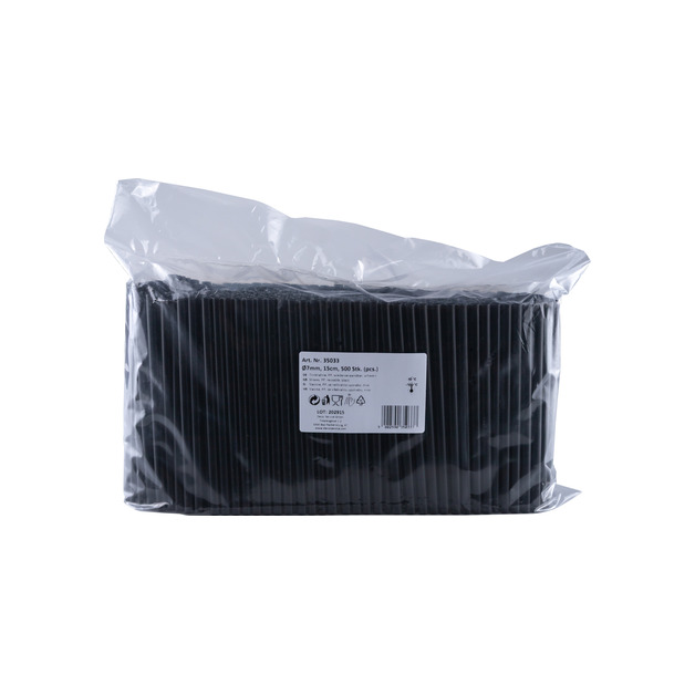 METRO PROFESSIONAL Trinkhalm Schwarz 145/6 mm Papier 250 Stück METRO