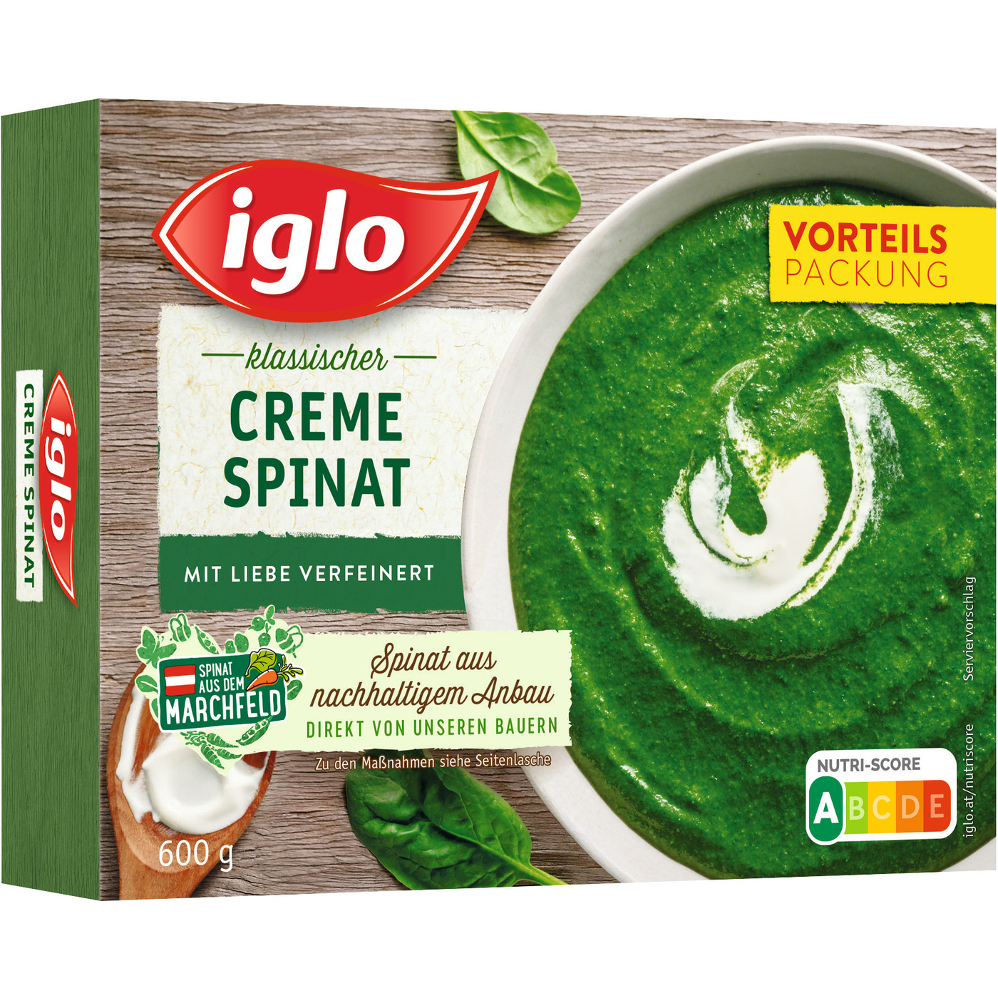 Transgourmet Österreich - Iglo Cremespinat tiefgekühlt 600 g