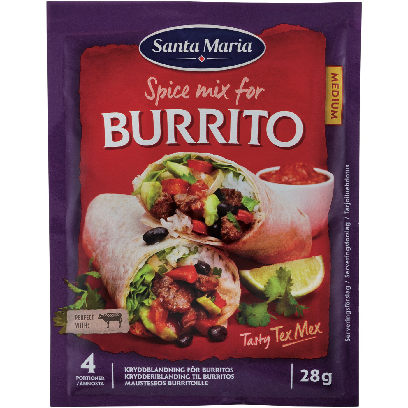 Transgourmet Österreich - Santa Maria Burrito Gewürzmischung 28 g