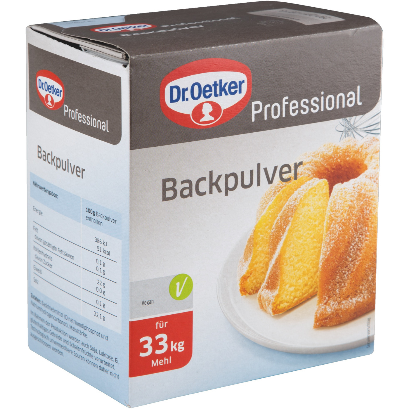 Transgourmet Österreich - Dr. Oetker Backpulver Faltschachtel 1 kg