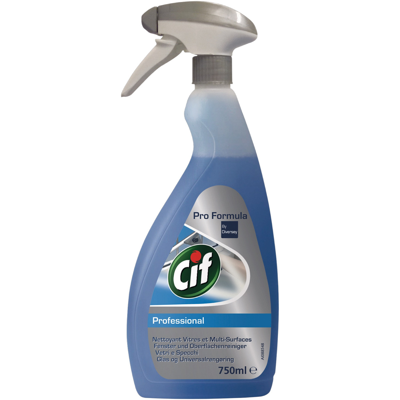Cif Professional Window & Multi Surface Cleaner Spray 750ml (Pack Of 3