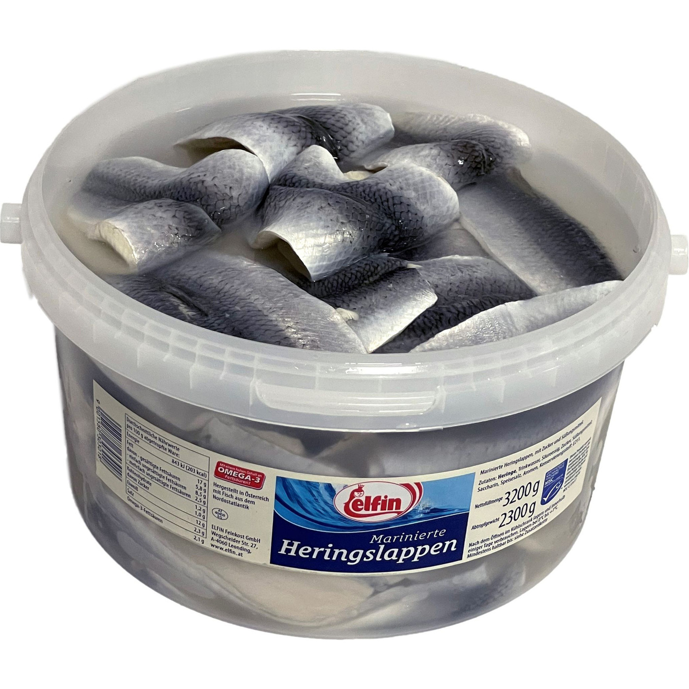 Transgourmet Österreich - Elfin Heringslappen MSC mariniert 3,2kg