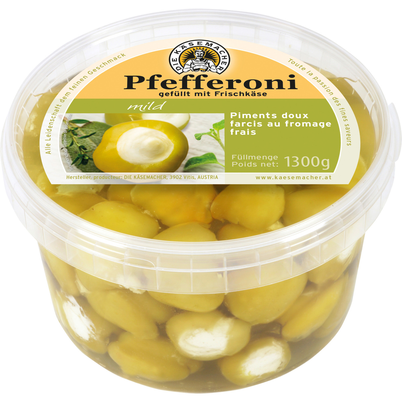 Transgourmet Österreich - Die Käsemacher Käse Pfefferoni mild 1,3 kg