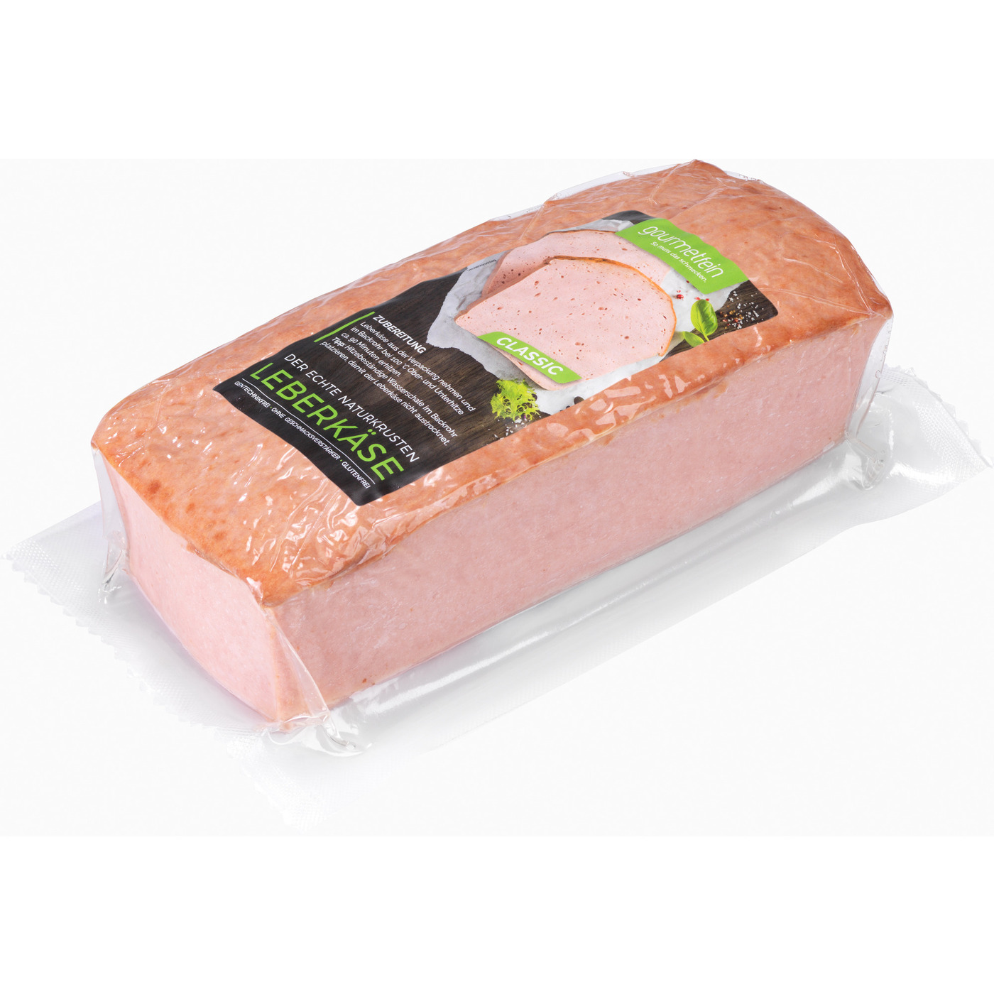 wie lange muss man 1 kg leberkäse backen
