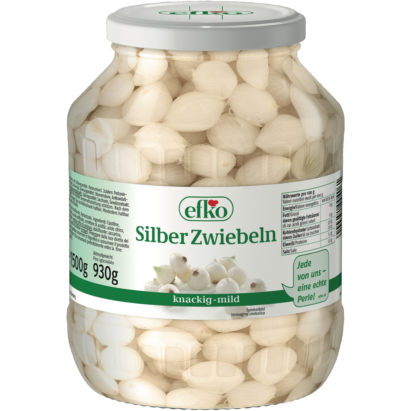 Transgourmet Österreich - Efko Silberzwiebel 1,7 l