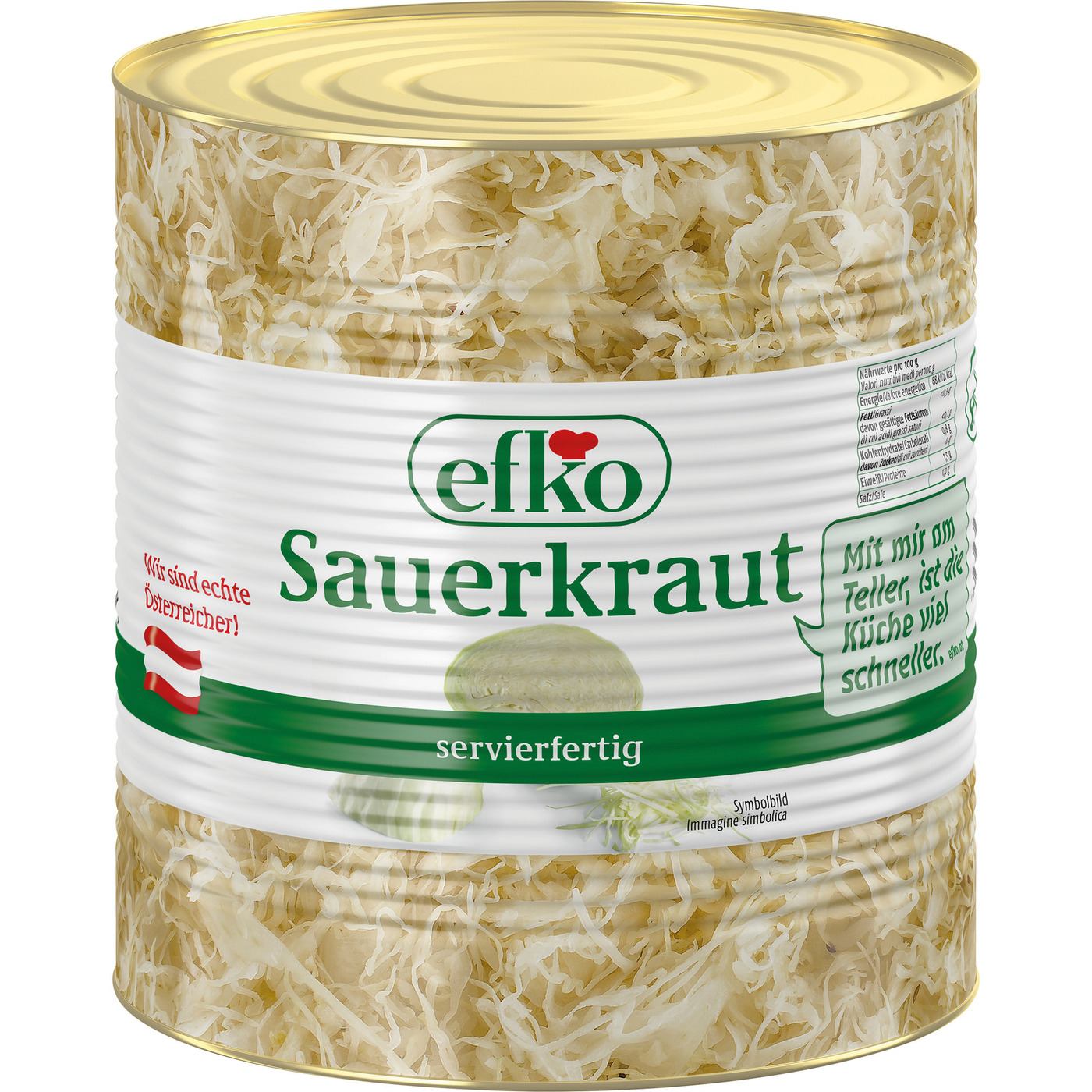 Transgourmet Österreich - Efko Sauerkraut Dose 10 l