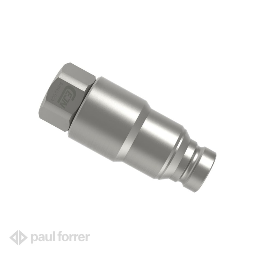 Paul Forrer AG - Cejn Kupplungsstecker X64 mit Druckeliminator ISO 16028