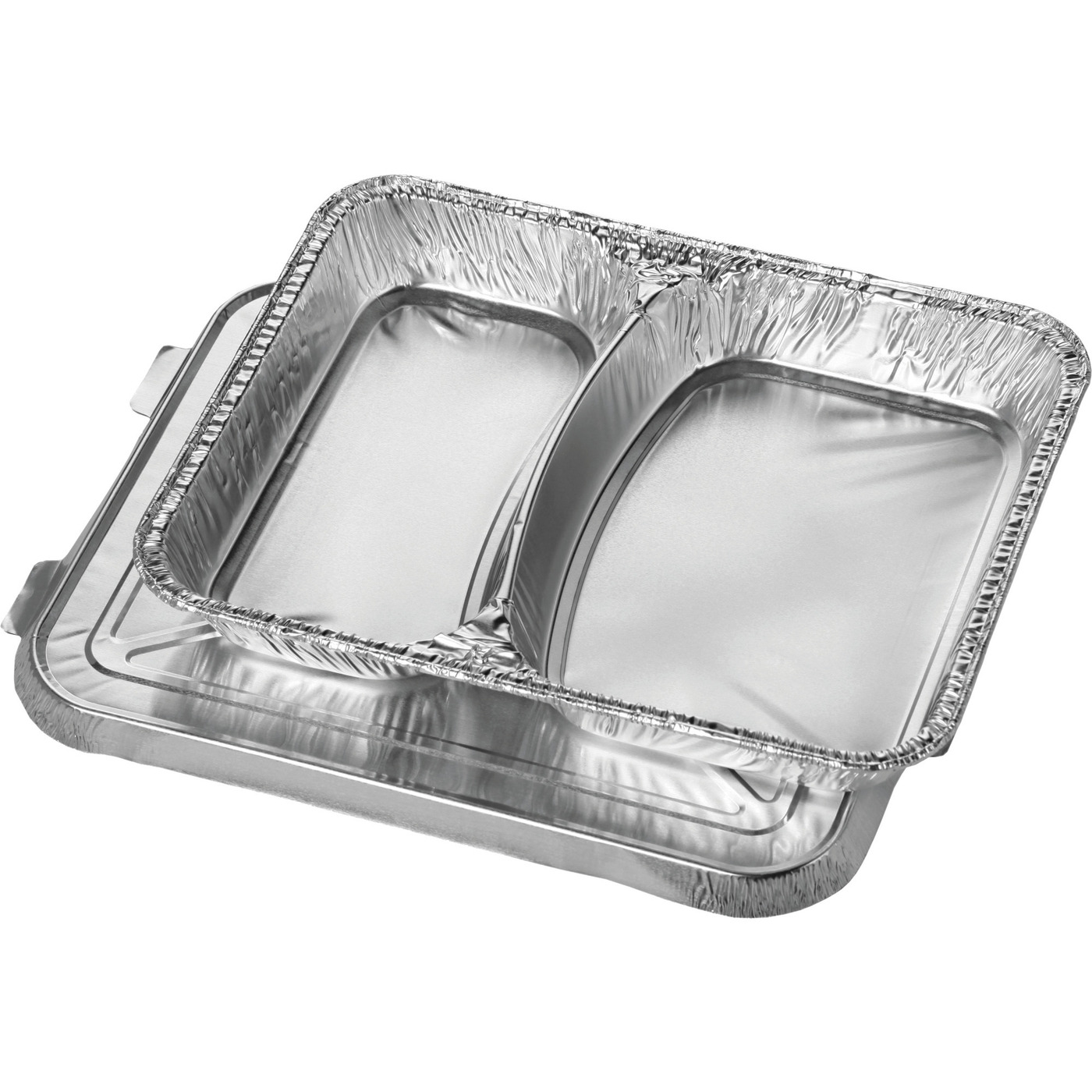 Enpack Aluschalen R880-812G 2-geteilt Mit Deckel - Alu-Menüschale 830ml Assiette