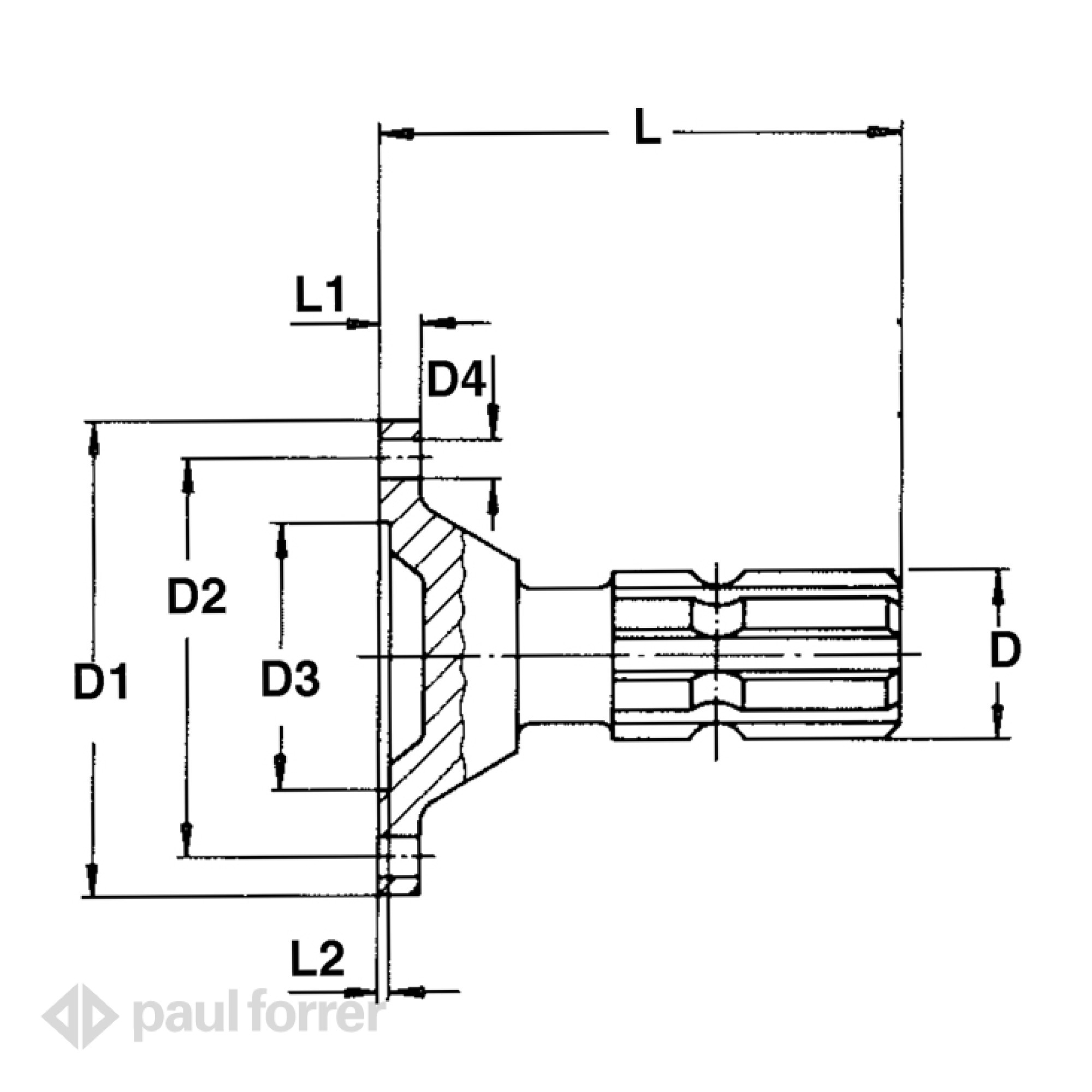 Paul Forrer AG - Flanschzapfen mit Ringnut