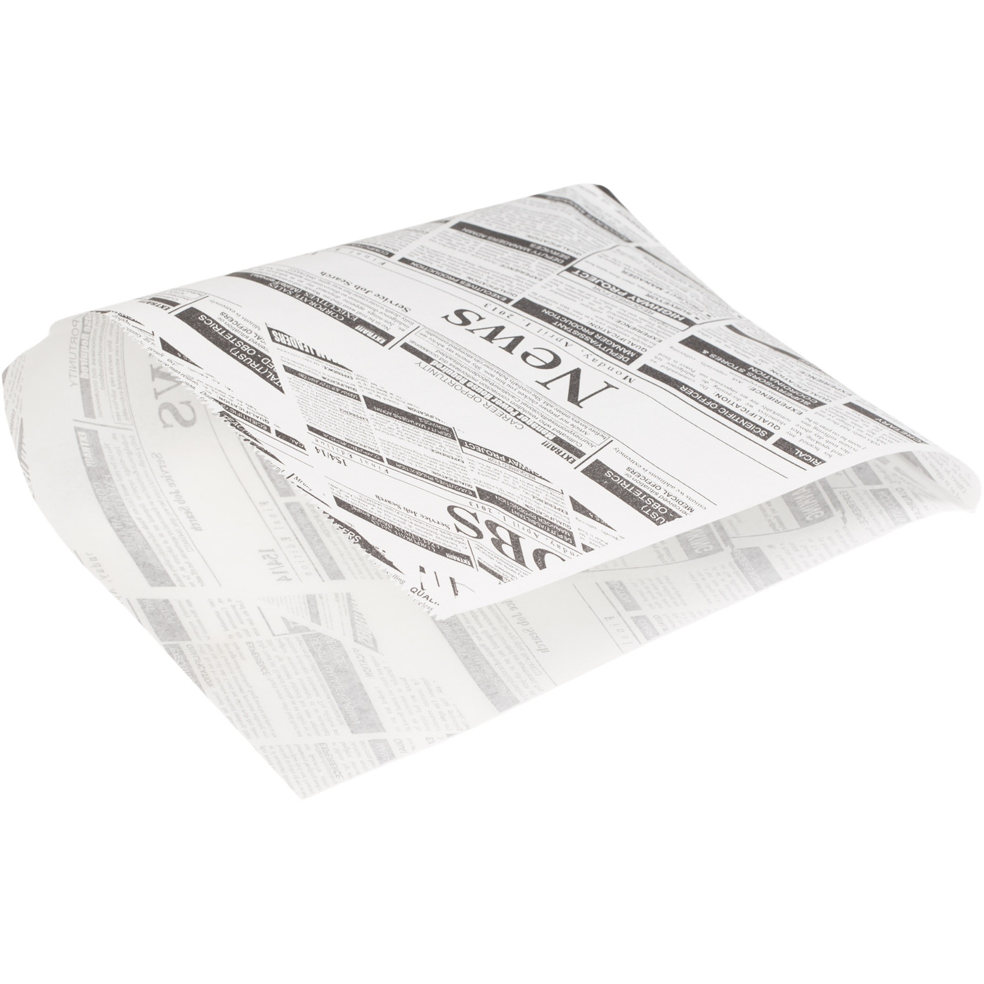 Newsprint Hamburger Tüten 300 Stück - Fettdicht 16x18cm Pergament-Ersatz