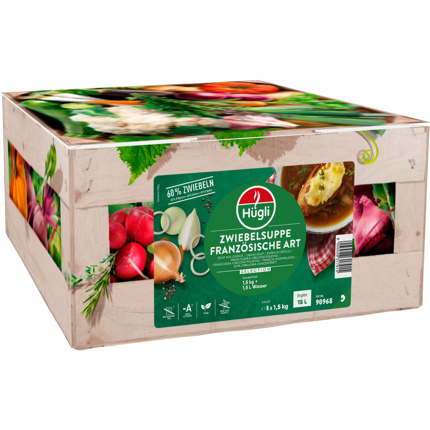 Transgourmet Österreich - Hügli Zwiebelsuppe, Franz. Art Konzentrat 5 x ...