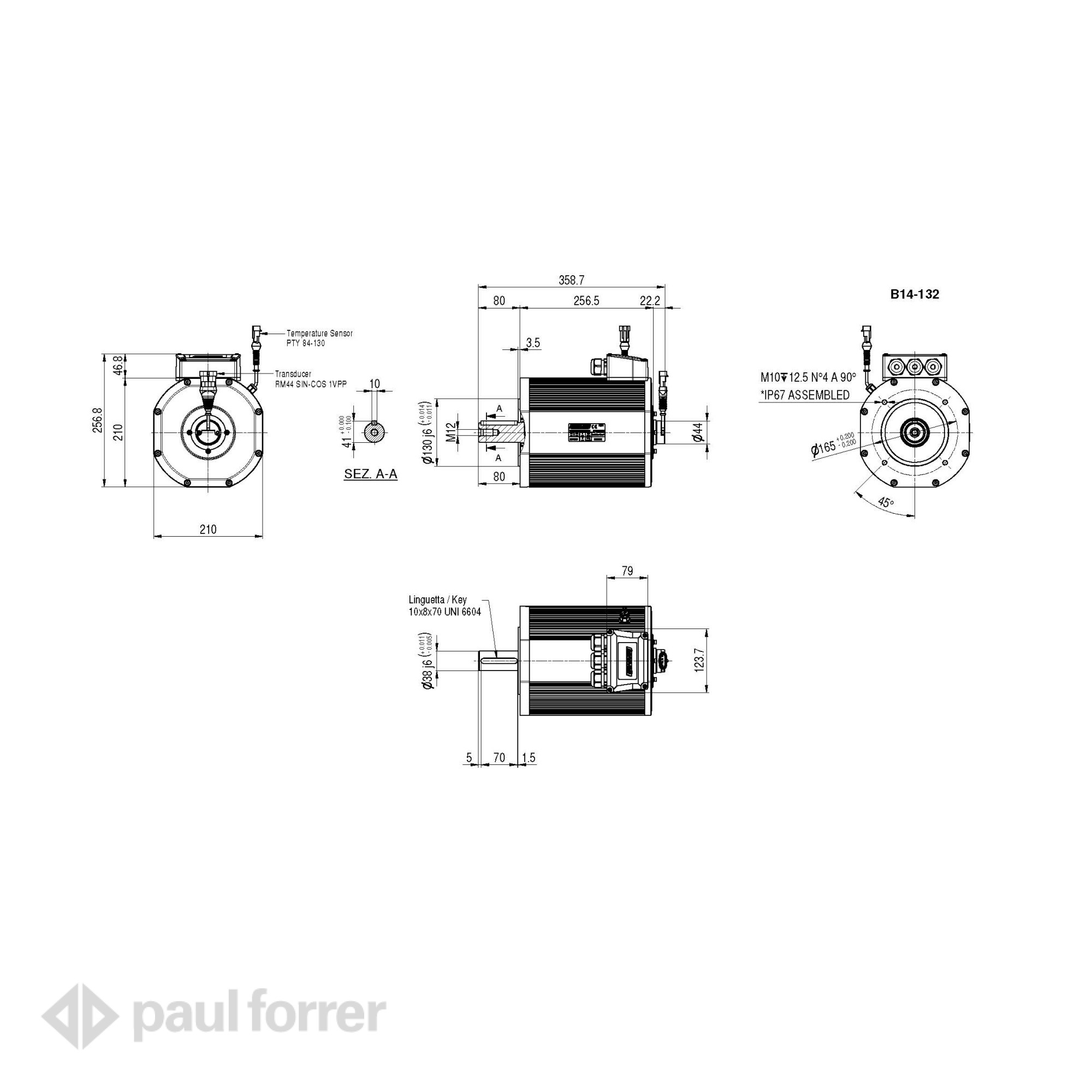 Paul Forrer AG - Moteurs électriques synchrones IPM - SMAC 200
