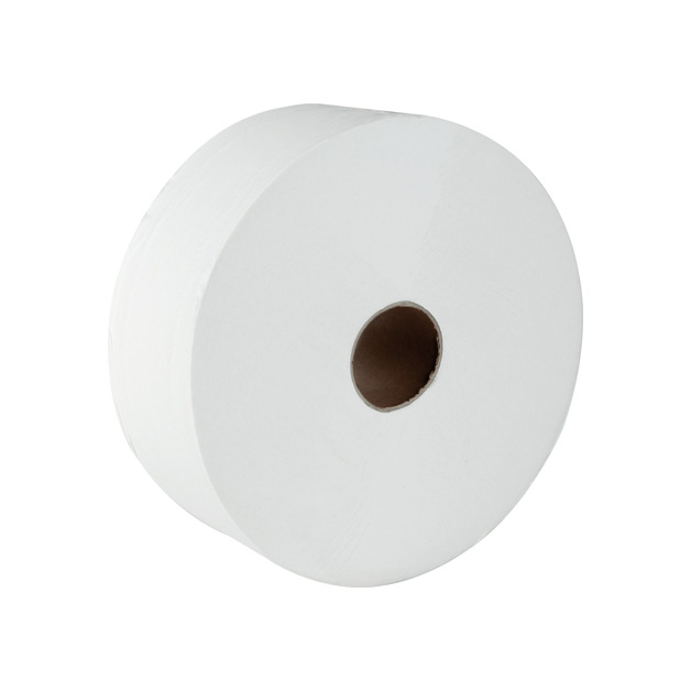 Jumbo-Toilettenpapier 2-lagig, ø28 cm, hochweiß - 6 Rollen AG-023 / ST