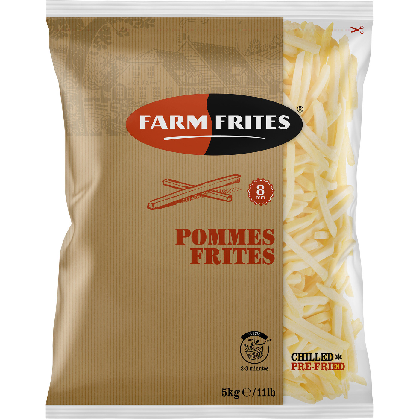 Transgourmet Österreich - Farm Frites Pommes Frites 8mm 5 kg