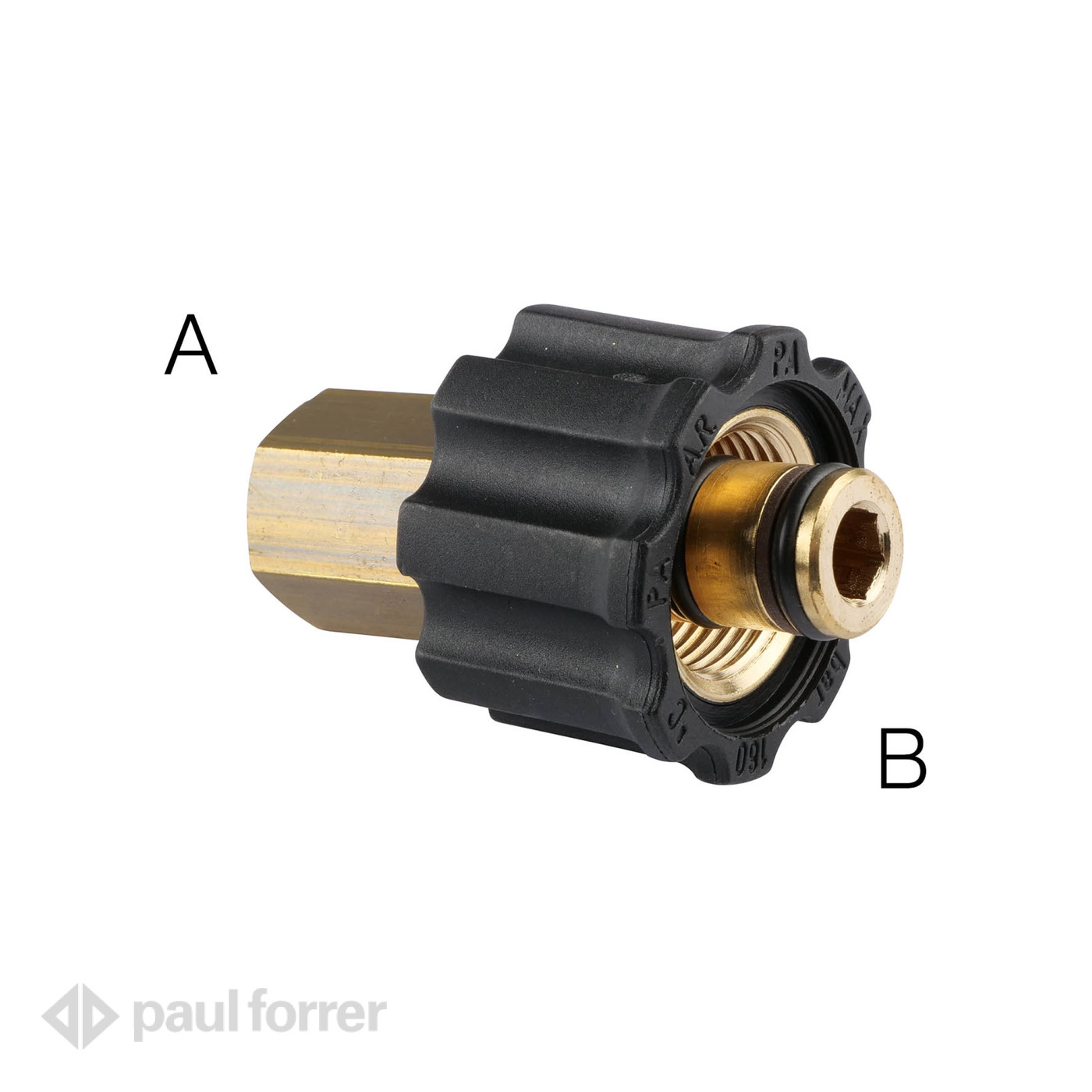 Paul Forrer AG - Handverschraubung M22x1.5 Ø 14 mm - IG / IG BSP