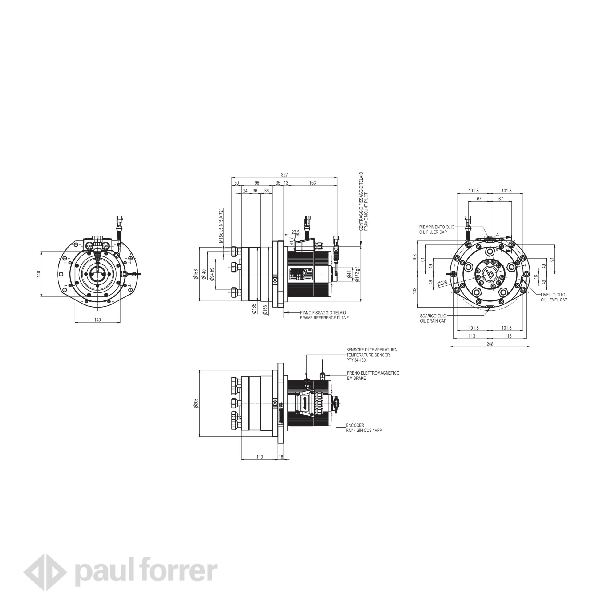Paul Forrer AG - Elektrische Fahrantriebe «E-Drives» WD220 Serie