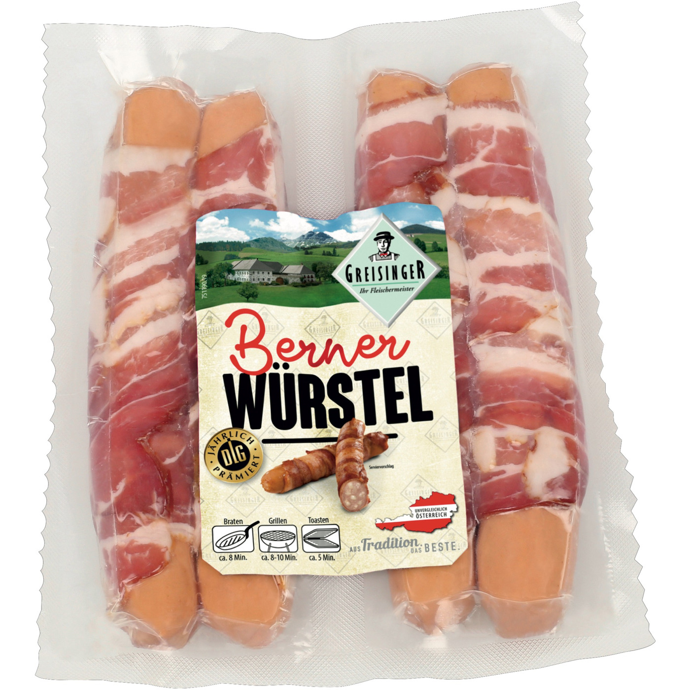 Transgourmet sterreich Greisinger Bernerw rstel 2 X 2 Stk 400 G